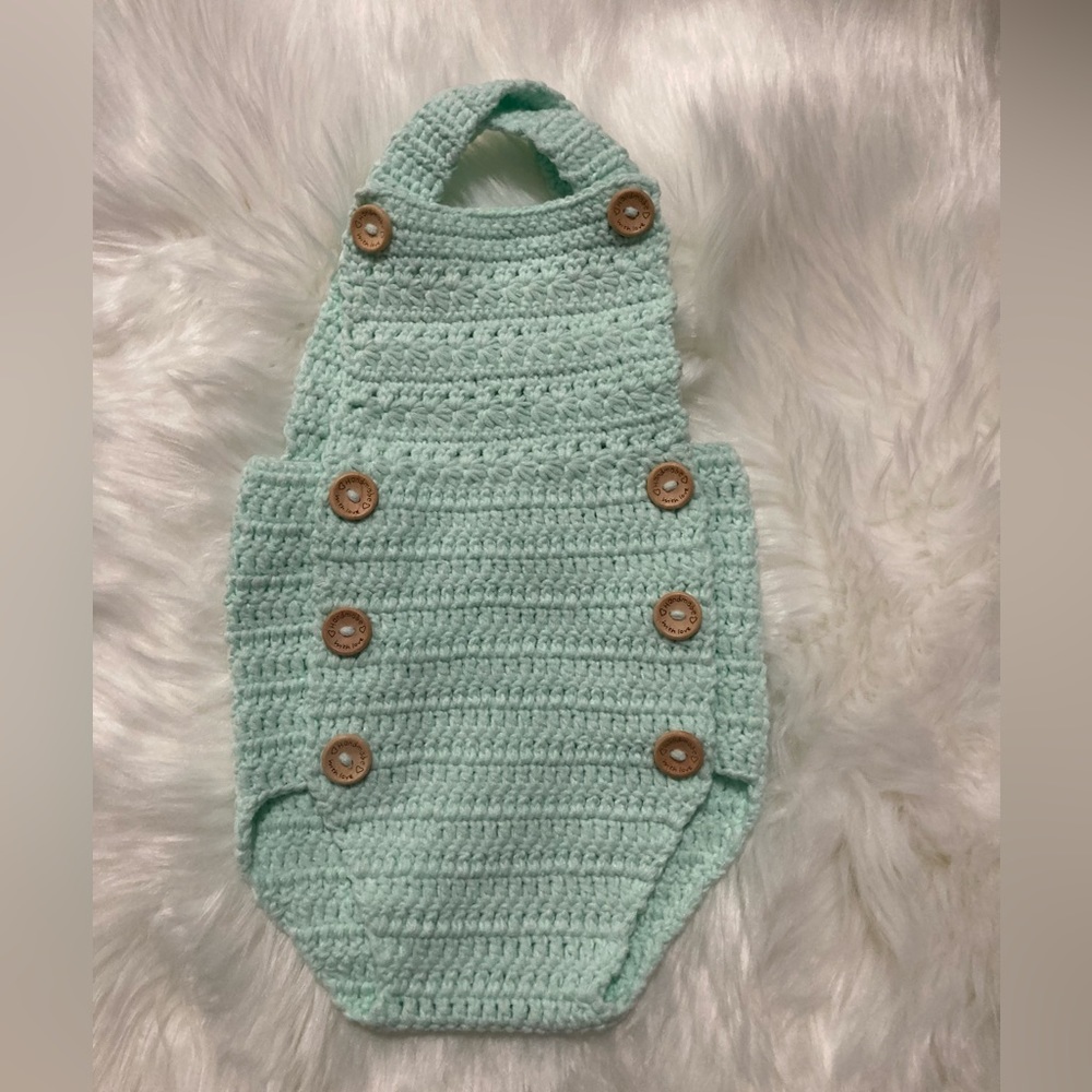 Handmade Crochet Baby Romper
